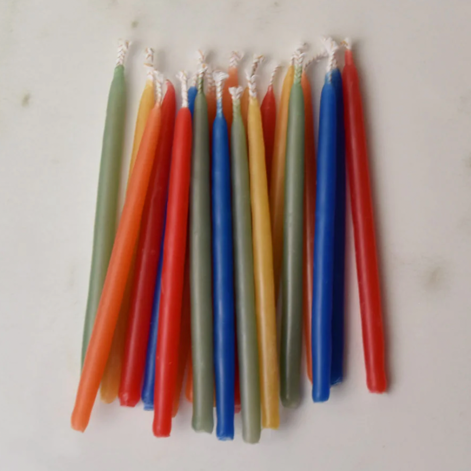 HandDipped Beeswax Birthday Candles (Pack of 20) Missoula Cakes